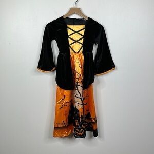 Girls Youth Size Medium Witch Halloween Cosplay Costume
